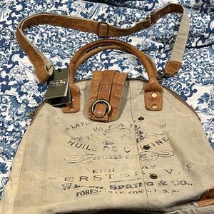 Myra Bag Tan and Brown Shoulder Bag